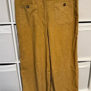 NWT Roolee Women’s Brown Corduroy Cropped Pants